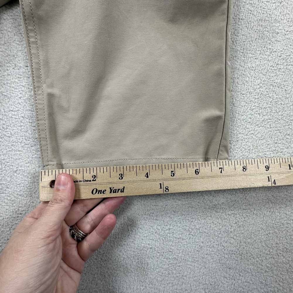 Mugsy Arnies Pants Mens 42 Beige Stretch Performance Golf Chino Khakis Office - Picture 10 of 11